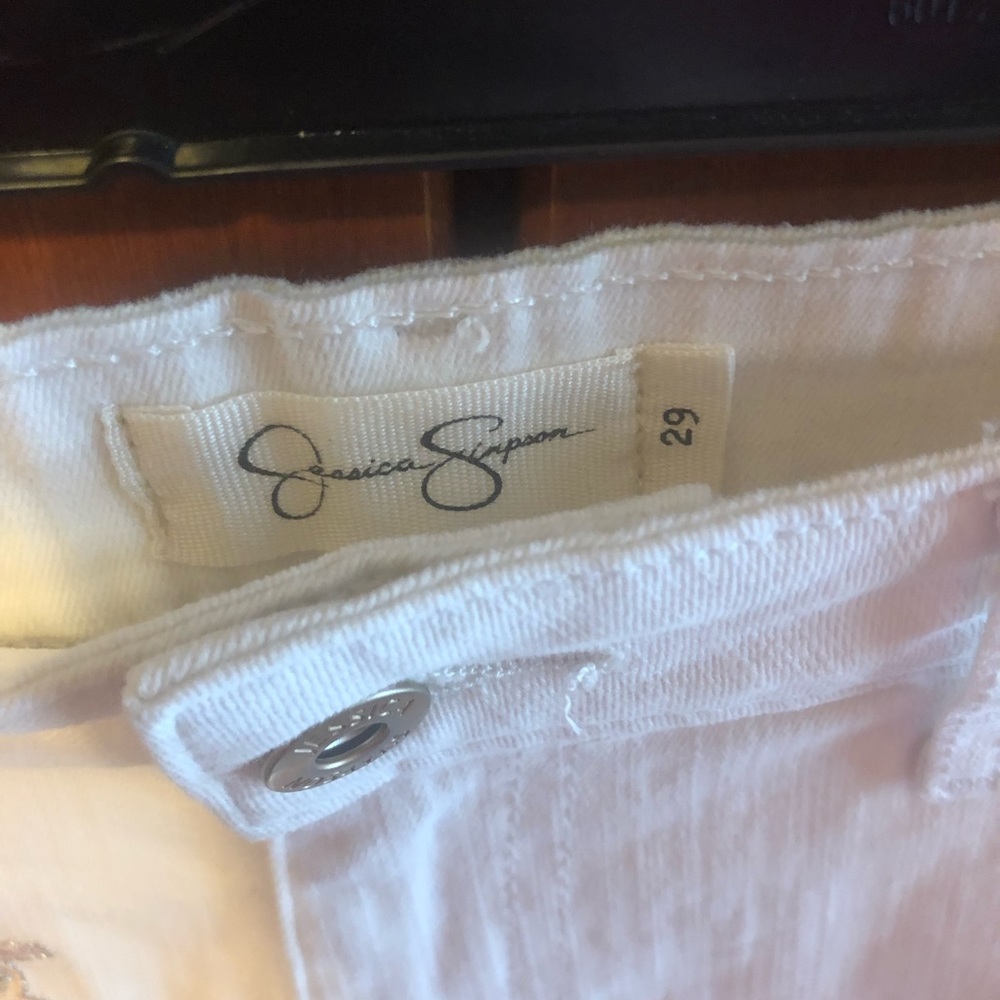 Jessica Simpson White Shorts Design Detail Size 29 NWT - Picture 6 of 10